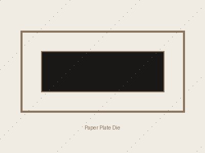 Paper plate die
