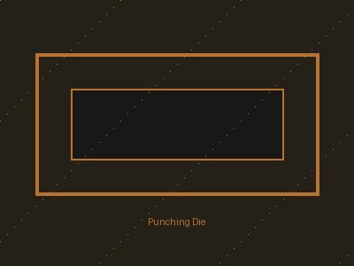 Punching machine die